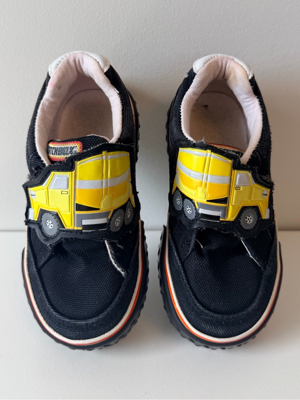 Vintage Matchbox Sneakers with Yellow Construction Truck 6C